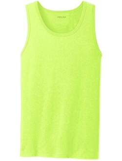 Joe's USA Mens Core Cotton Tank Tops in Adult Sizes: S-4XL