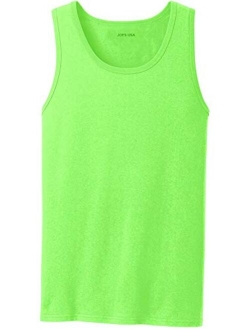 Joe's USA Mens Core Cotton Tank Tops in Adult Sizes: S-4XL