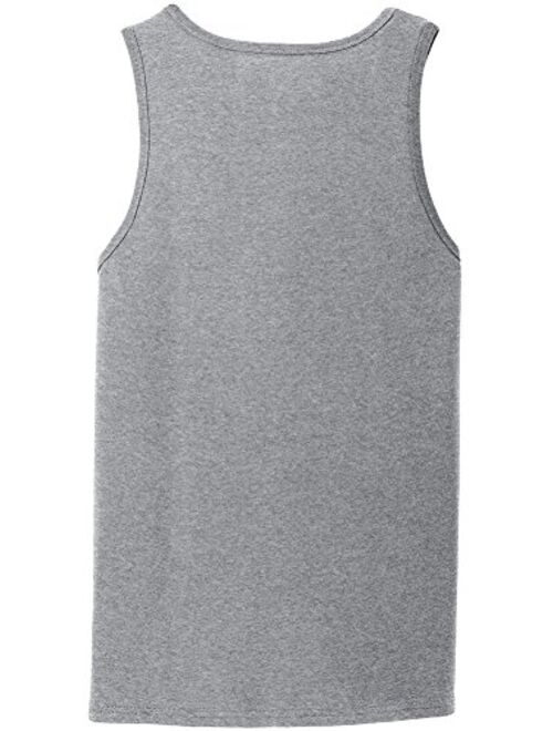 Joe's USA Mens Core Cotton Tank Tops in Adult Sizes: S-4XL