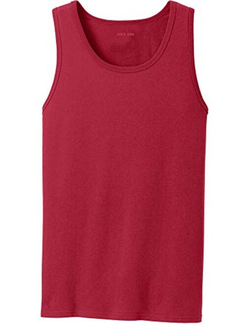 Joe's USA Mens Core Cotton Tank Tops in Adult Sizes: S-4XL