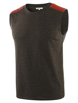 HARBETH Men's Classic Basic Sleeveless Active Tank Top Jersey Casual T Shirts