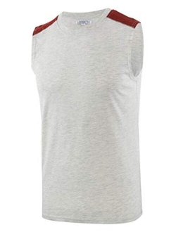 HARBETH Men's Classic Basic Sleeveless Active Tank Top Jersey Casual T Shirts