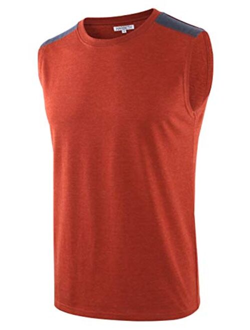 HARBETH Men's Classic Basic Sleeveless Active Tank Top Jersey Casual T Shirts