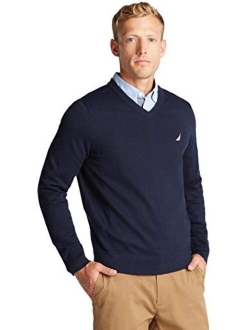 Men's Classic Fit Soft Lightweight Jersey V-Neck Sweater