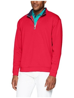 Men's Pebble Beach Golf Long Sleeve 1/4 Zip Pullover with Contrast Trim