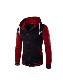 Men Coat Jacket Outwear Sweater Winter Slim Tops Hoodie Warm Hooded Sweatshirt