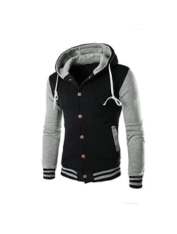 Men Coat Jacket Outwear Sweater Winter Slim Tops Hoodie Warm Hooded Sweatshirt