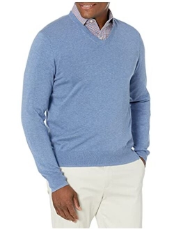 BUTTONED DOWN Men's Supima Cotton Lightweight V-Neck Sweater