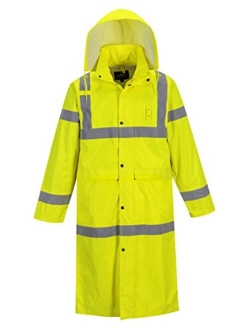 Portwest Hi-Vis Classic Raincoat 48 Uh445