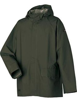 70129 Men's Workwear Mandal Adjustable Waterproof Jackets for Men - Heavy Duty Comfortable PVC-Coated Protective Rain Coat