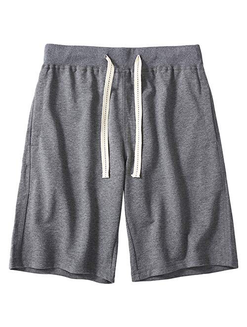 CZZSTANCE Mens Shorts Casual Cotton Workout Drawstring Summer Beach Shorts with Elastic Waist and Pockets