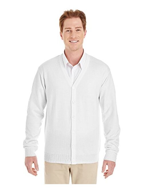 Harriton Pilbloc V-Neck Button Cardigan Sweater (M425)