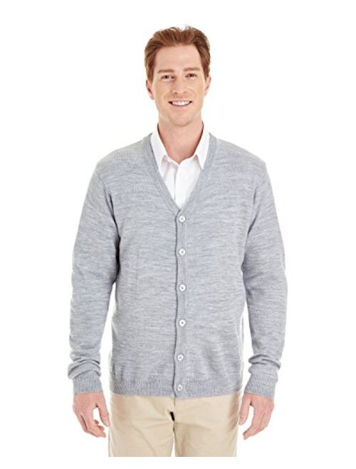 Harriton Pilbloc V-Neck Button Cardigan Sweater (M425)