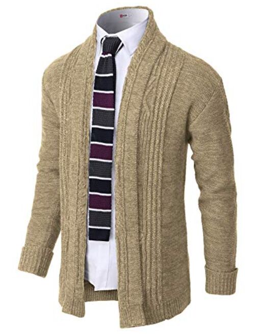 H2H Mens Casual Slim Fit Open Front Cardigan Lightweight Long Sleeve