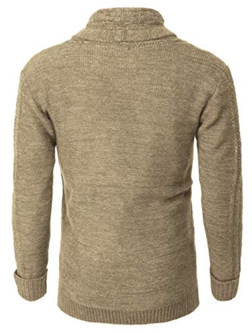 H2H Mens Casual Slim Fit Open Front Cardigan Lightweight Long Sleeve