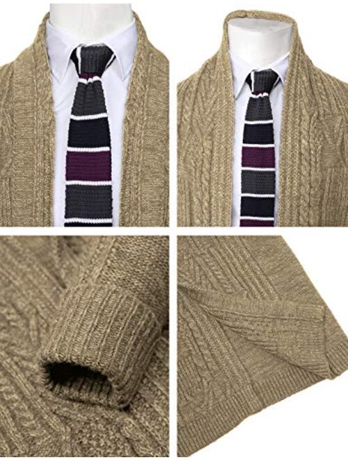 H2H Mens Casual Slim Fit Open Front Cardigan Lightweight Long Sleeve