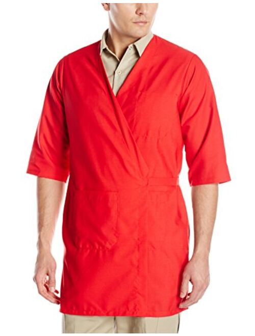 Red Kap Men's RK Collarless Butcher Wrap