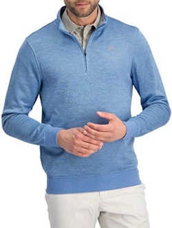 Dry Fit Pullover Sweaters for Men - Quarter Zip Fleece Golf Jacket - Tailored Fit