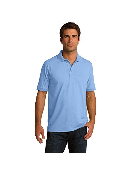 Clothe Co. Men's Big and Tall Short Sleeve Jersey Knit Polo Shirt