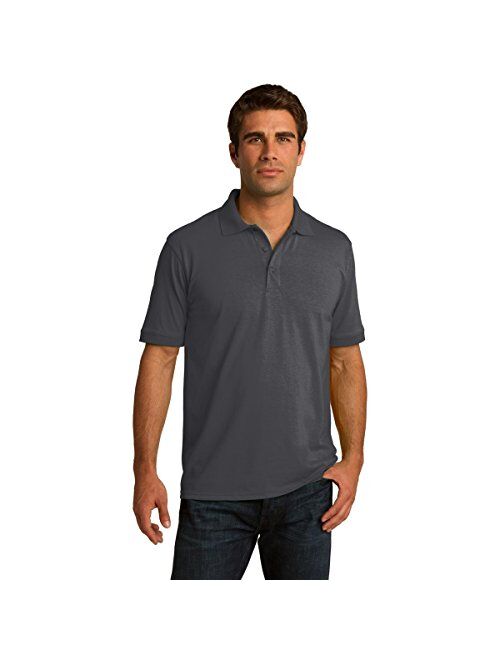 Clothe Co. Men's Big and Tall Short Sleeve Jersey Knit Polo Shirt