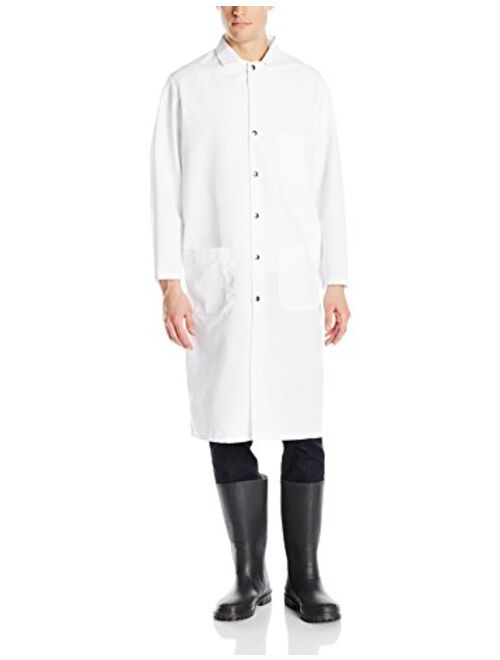 Red Kap Men's Snap-Front Spun Polyester Butcher Coat