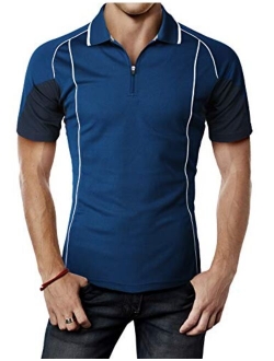 H2H Mens Active Cool Dry Cool-Pass Short Sleeve Polo T-Shirts of Various Styles