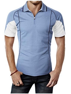 H2H Mens Active Cool Dry Cool-Pass Short Sleeve Polo T-Shirts of Various Styles