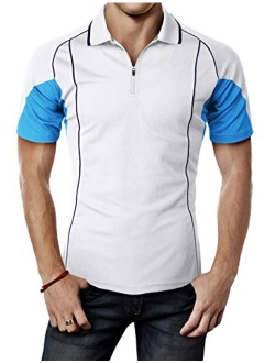 H2H Mens Active Cool Dry Cool-Pass Short Sleeve Polo T-Shirts of Various Styles