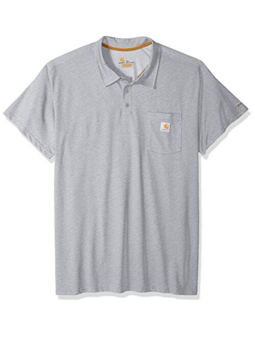 Carhartt Men's Force Cotton Delmont Pocket Polo (Regular and Big and Tall Sizes)