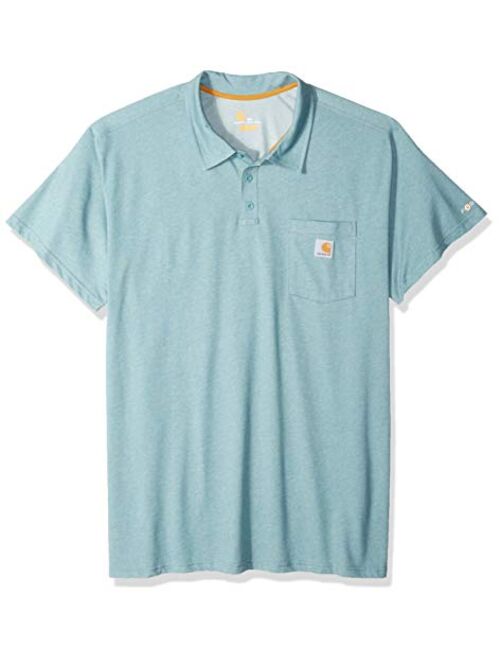 Carhartt Men's Force Cotton Delmont Pocket Polo (Regular and Big and Tall Sizes)