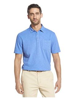 Men's Slim Fit Saltwater Dockside Short Sleeve Slub Solid Polo