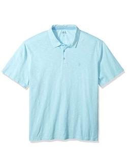 Men's Slim Fit Saltwater Dockside Short Sleeve Slub Solid Polo