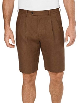 Paul Fredrick Men's Linen Pleated Shorts