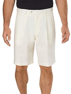 Paul Fredrick Men's Linen Pleated Shorts