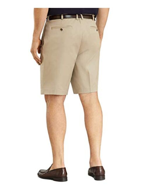 Brooks Brothers Men's 30279 Pleated Front Light Weight Chino Shorts, Khaki