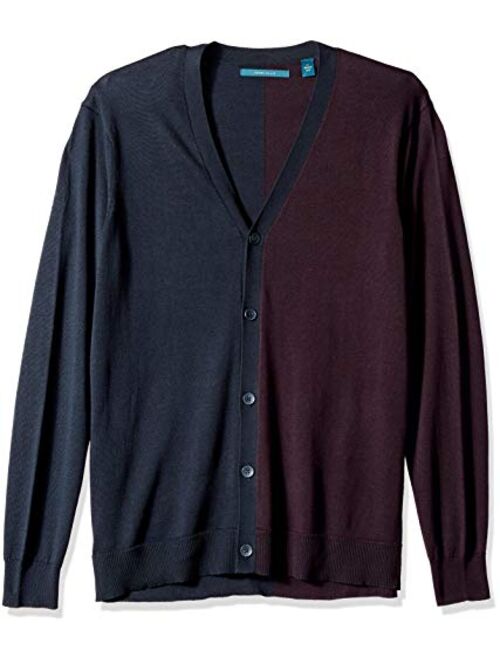 Perry Ellis Men's Big and Tall Feeder Stripe Cardigan