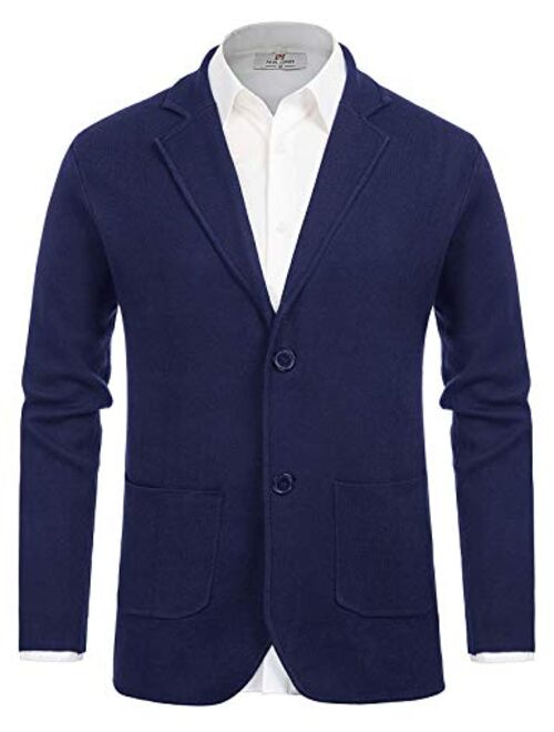 PJ PAUL JONES Mens Cardigan Sweater Shawl Collar Button Down Knitwear