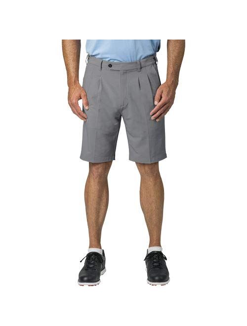 TGW Mens Pleated Expandable Waist Performance Golf Shorts