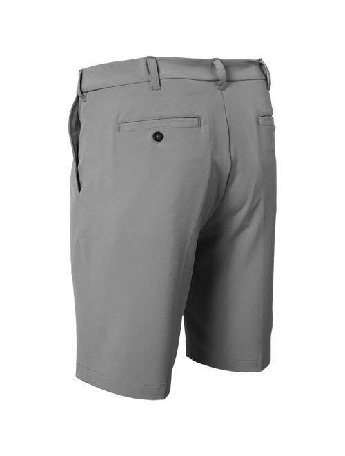 TGW Mens Pleated Expandable Waist Performance Golf Shorts