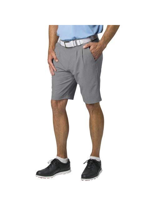 TGW Mens Pleated Expandable Waist Performance Golf Shorts