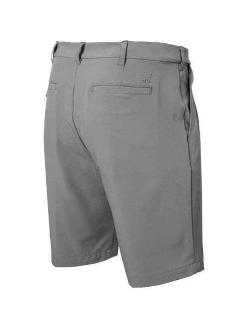 TGW Mens Pleated Expandable Waist Performance Golf Shorts