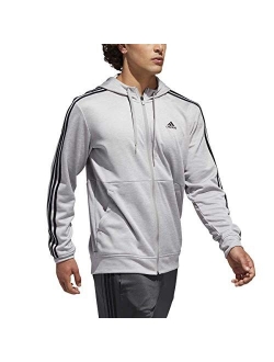 Mens Tech Full Zip Fleece Hoodie Performance Hooded Track Jacket