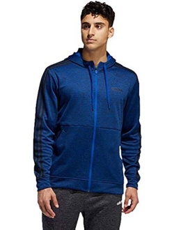 Mens Tech Full Zip Fleece Hoodie Performance Hooded Track Jacket