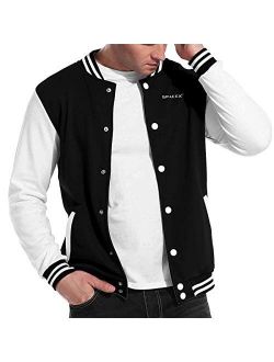 Unisex Women Mans SPACEX Baseball Uniform Jacket Sport Coat Plus Velvet Black Gift