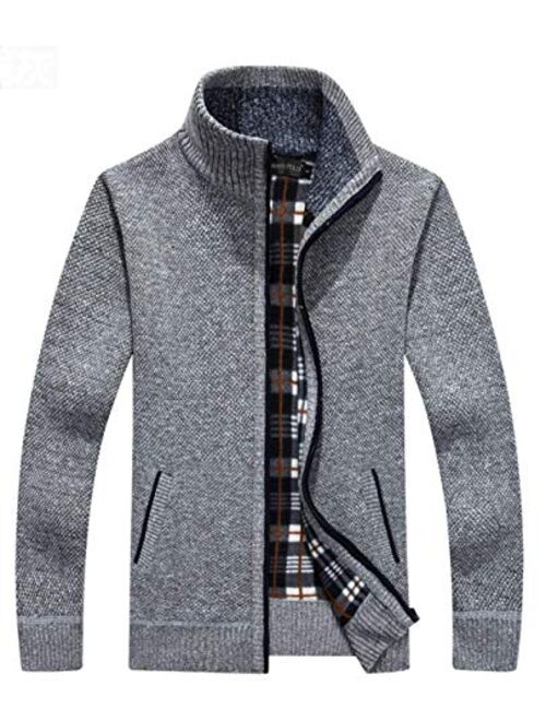 Msmsse Men's Soft Thick Knitted Cardigan Sweaters Vest