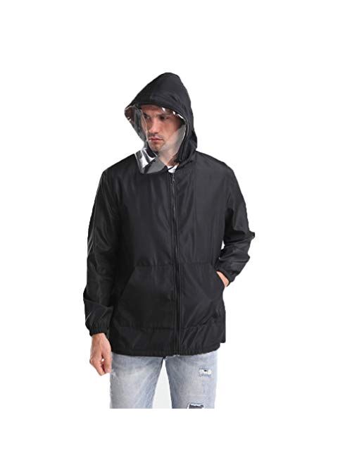 JULY'S SONG Washable Protective Jacket Unisex Waterproof Dustproof Work Suit