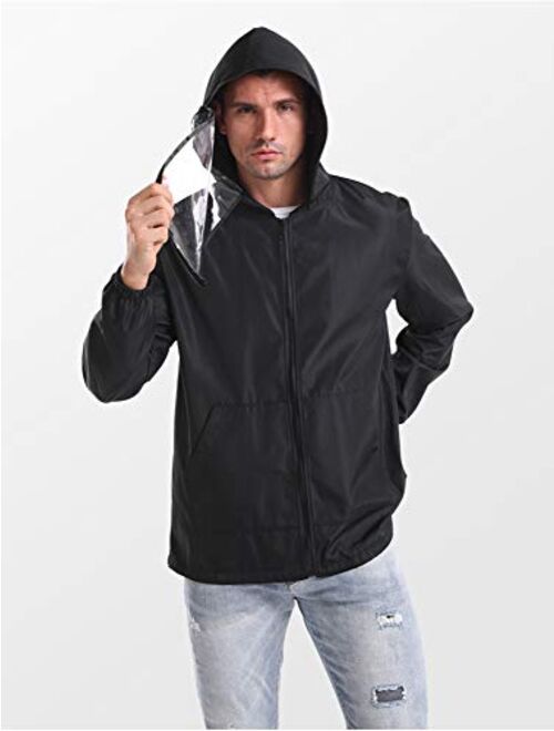 JULY'S SONG Washable Protective Jacket Unisex Waterproof Dustproof Work Suit