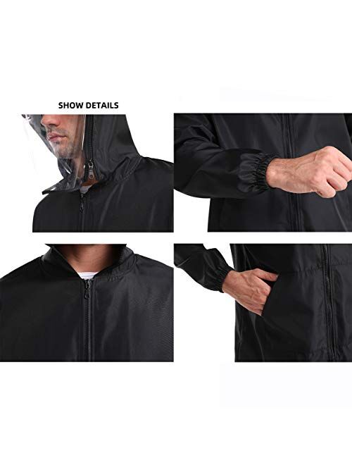 JULY'S SONG Washable Protective Jacket Unisex Waterproof Dustproof Work Suit