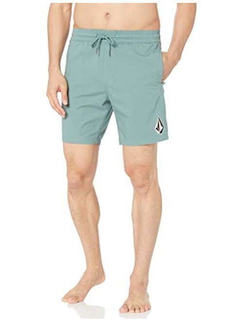 Volcom Men's Deadly Stones 17" Elastic Waist Short