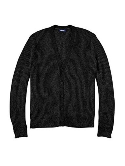 KingSize Men's Big and Tall Shaker Knit V-Neck Cardigan Sweater